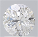 Lab Grown Diamond 1.11 Carats, Round with Ideal Cut, E Color, VVS1 Clarity and Certified by IGI