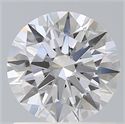 Lab Grown Diamond 1.09 Carats, Round with Ideal Cut, D Color, VS2 Clarity and Certified by IGI