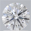 Lab Grown Diamond 1.18 Carats, Round with Ideal Cut, D Color, VS2 Clarity and Certified by IGI