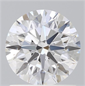 Lab Grown Diamond 1.21 Carats, Round with Ideal Cut, D Color, VS1 Clarity and Certified by IGI