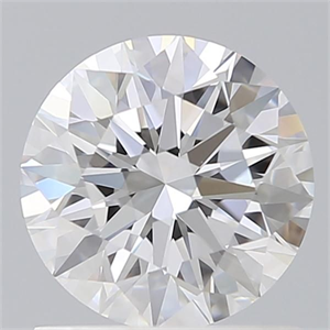 Picture of Lab Grown Diamond 1.10 Carats, Round with Ideal Cut, D Color, VVS2 Clarity and Certified by IGI