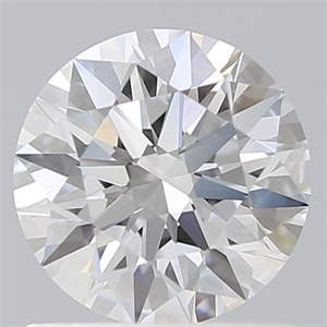 Picture of Lab Grown Diamond 1.10 Carats, Round with Ideal Cut, D Color, VVS2 Clarity and Certified by IGI