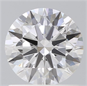 Lab Grown Diamond 1.09 Carats, Round with Ideal Cut, D Color, VS2 Clarity and Certified by IGI