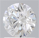 Lab Grown Diamond 1.21 Carats, Round with Ideal Cut, D Color, VVS2 Clarity and Certified by IGI
