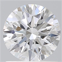 Lab Grown Diamond 1.09 Carats, Round with Ideal Cut, D Color, VS1 Clarity and Certified by IGI