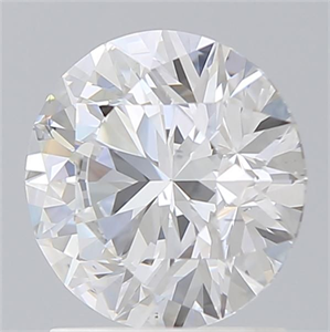 Picture of Lab Grown Diamond 1.66 Carats, Round with Ideal Cut, D Color, SI1 Clarity and Certified by IGI