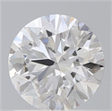 Lab Grown Diamond 1.09 Carats, Round with Ideal Cut, D Color, VS2 Clarity and Certified by IGI