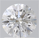 Lab Grown Diamond 1.21 Carats, Round with Ideal Cut, D Color, VS1 Clarity and Certified by IGI