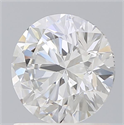 Lab Grown Diamond 1.23 Carats, Round with Ideal Cut, D Color, VS1 Clarity and Certified by IGI