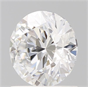 Lab Grown Diamond 1.21 Carats, Round with Ideal Cut, D Color, VS1 Clarity and Certified by IGI