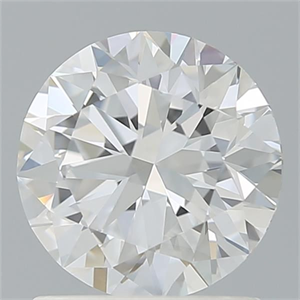 Picture of Lab Grown Diamond 1.30 Carats, Round with Excellent Cut, D Color, VS1 Clarity and Certified by IGI