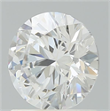 Lab Grown Diamond 1.21 Carats, Round with Ideal Cut, D Color, VVS2 Clarity and Certified by IGI