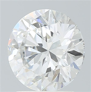 Picture of Lab Grown Diamond 2.16 Carats, Round with Ideal Cut, E Color, VS2 Clarity and Certified by IGI