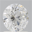 Lab Grown Diamond 1.21 Carats, Round with Ideal Cut, D Color, VVS2 Clarity and Certified by IGI