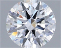 Lab Grown Diamond 1.25 Carats, Round with Ideal Cut, D Color, VVS2 Clarity and Certified by IGI