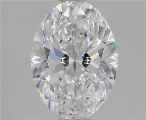Picture of Natural Diamond 1.50 Carats, Oval with  Cut, D Color, SI1 Clarity and Certified by GIA