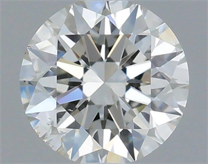 Picture of Natural Diamond 0.50 Carats, Round with Excellent Cut, I Color, SI2 Clarity and Certified by IGI