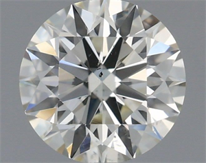 Picture of Natural Diamond 0.46 Carats, Round with Excellent Cut, J Color, VS2 Clarity and Certified by IGI