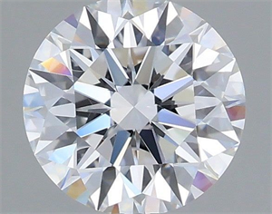 Picture of Lab Grown Diamond 1.00 Carats, Round with Ideal Cut, D Color, VVS2 Clarity and Certified by IGI