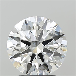 Picture of Lab Grown Diamond 3.09 Carats, Round with Ideal Cut, F Color, VVS1 Clarity and Certified by IGI
