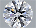 Lab Grown Diamond 1.02 Carats, Round with Ideal Cut, D Color, VVS1 Clarity and Certified by IGI