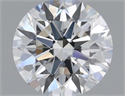 Lab Grown Diamond 1.01 Carats, Round with Ideal Cut, E Color, VVS1 Clarity and Certified by IGI