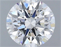 Lab Grown Diamond 1.03 Carats, Round with Ideal Cut, F Color, VVS2 Clarity and Certified by IGI
