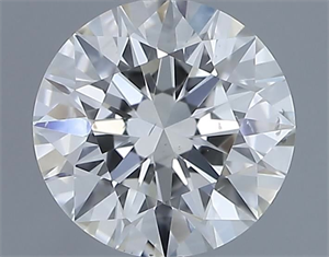 Picture of Natural Diamond 0.60 Carats, Round with Very Good Cut, H Color, SI1 Clarity and Certified by IGI