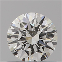 Natural Diamond 0.51 Carats, Round with Excellent Cut, J Color, SI1 Clarity and Certified by GIA