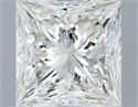 Natural Diamond 0.92 Carats, Princess with  Cut, I Color, VVS1 Clarity and Certified by IGI