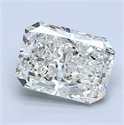 Diamante Natural 1.50 quilates, Radiante , Color J, claridad SI2 y certificado GIA
