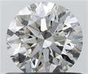 Diamante Natural 0.64 quilates, Redondo , Color H, claridad IF y certificado IGI