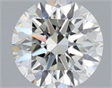 Natural Diamond 0.40 Carats, Round with Excellent Cut, H Color, VS2 Clarity and Certified by IGI