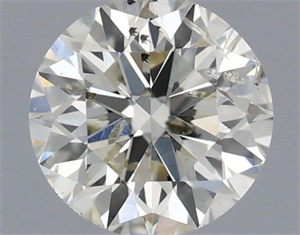 Picture of Natural Diamond 0.50 Carats, Round with Excellent Cut, I Color, SI2 Clarity and Certified by IGI