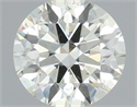 Natural Diamond 0.84 Carats, Round with Excellent Cut, K Color, SI1 Clarity and Certified by IGI