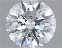 Del inventario de diamantes de laboratorio, 1.10 quilates, Redondo , Color D, claridad VVS2 y certificado IGI