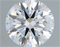 Lab Grown Diamond 1.07 Carats, Round with Ideal Cut, E Color, VVS2 Clarity and Certified by IGI