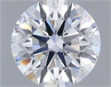 Lab Grown Diamond 1.03 Carats, Round with Ideal Cut, D Color, VVS1 Clarity and Certified by IGI