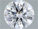 Lab Grown Diamond 1.02 Carats, Round with Ideal Cut, D Color, VVS2 Clarity and Certified by IGI