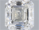 Natural Diamond 1.00 Carats, Asscher with  Cut, H Color, SI2 Clarity and Certified by IGI