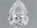 Diamante Natural 0.50 quilates, De pera , Color E, claridad VVS1 y certificado GIA