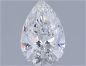 Diamante Natural 0.66 quilates, De pera , Color E, claridad VVS2 y certificado GIA