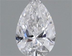 Picture of Natural Diamond 0.40 Carats, Pear with  Cut, D Color, VVS1 Clarity and Certified by GIA