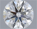 Natural Diamond 0.55 Carats, Round with Excellent Cut, H Color, VVS2 Clarity and Certified by GIA