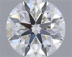Picture of Natural Diamond 0.55 Carats, Round with Excellent Cut, H Color, VVS2 Clarity and Certified by GIA
