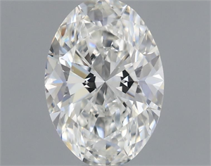 Picture of Natural Diamond 0.51 Carats, Oval with  Cut, H Color, VVS2 Clarity and Certified by GIA