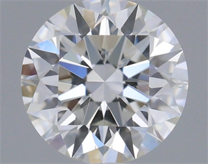Picture of Natural Diamond 0.55 Carats, Round with Excellent Cut, H Color, VVS2 Clarity and Certified by GIA