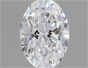 Natural Diamond 0.45 Carats, Oval with  Cut, D Color, VVS1 Clarity and Certified by GIA