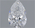 Natural Diamond 0.42 Carats, Pear with  Cut, D Color, VVS1 Clarity and Certified by GIA