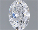 Natural Diamond 0.40 Carats, Oval with  Cut, D Color, VVS1 Clarity and Certified by GIA